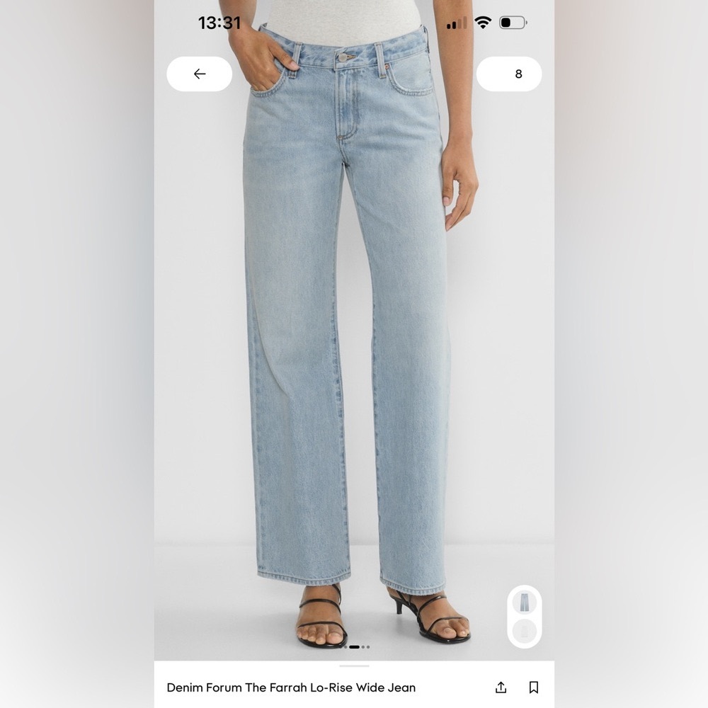 Aritzia Denim Forum The Farrah Lo-Rose Wide Jean